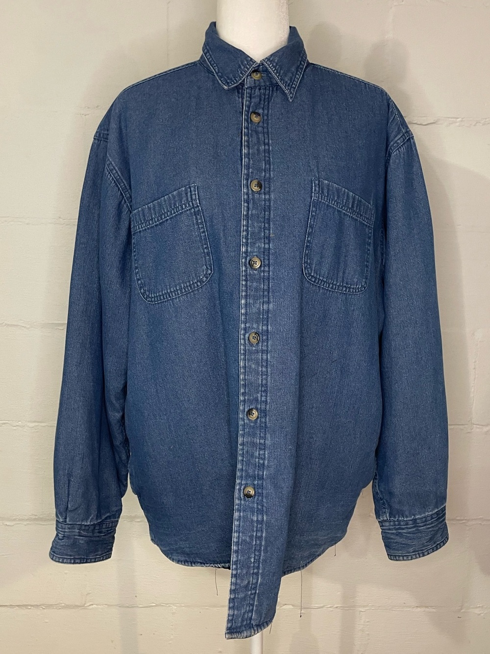 Wrangler Indigo Blue Oversized Denim Shirt Jacket